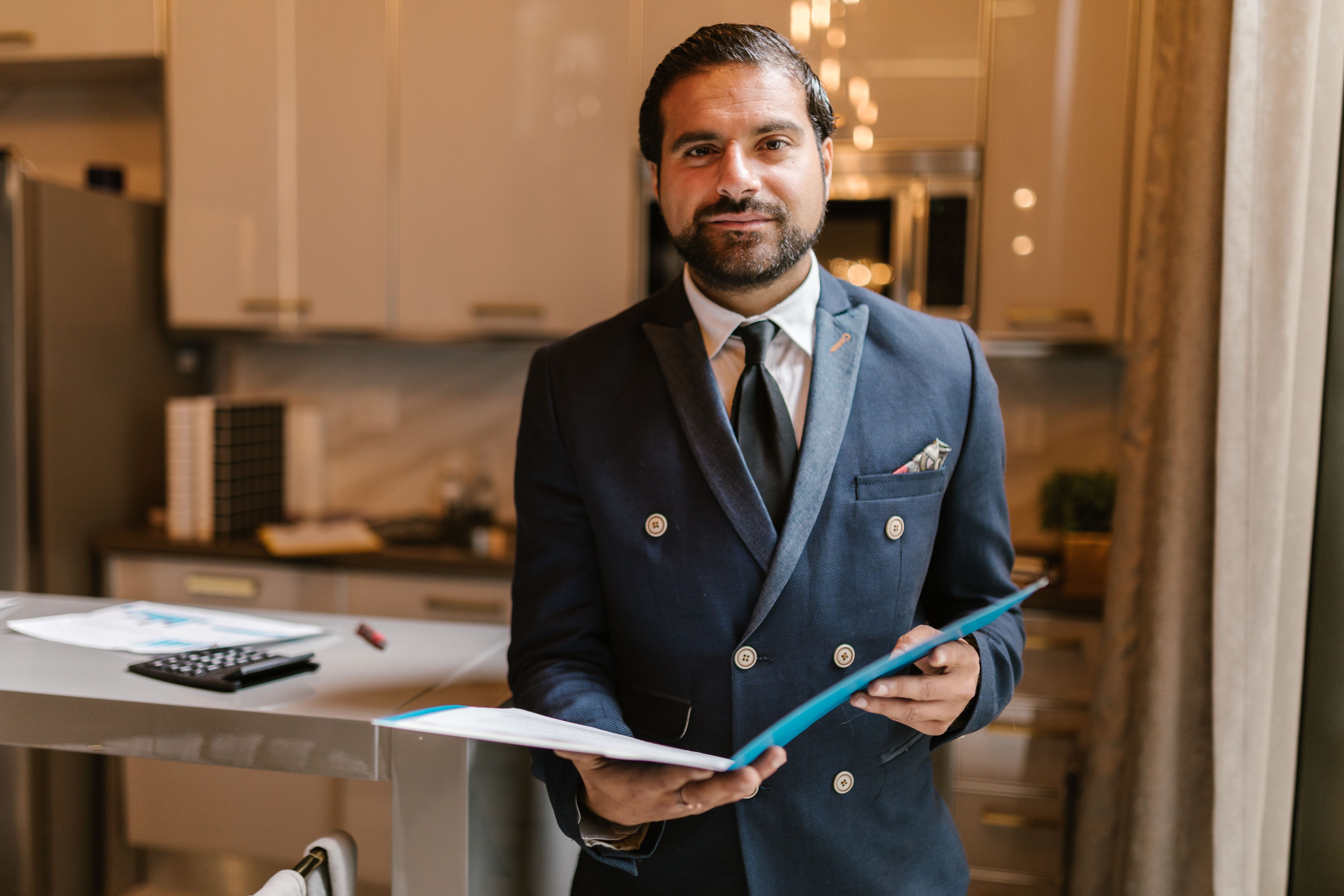 Self-managing Landlord looking forward and smiling